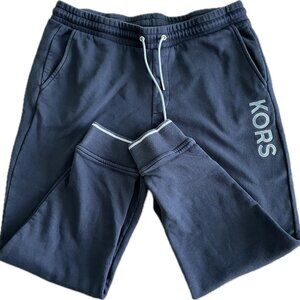 Michael Kors KORS Men’s Jogger Sweatpants Navy Blue Drawstring XL